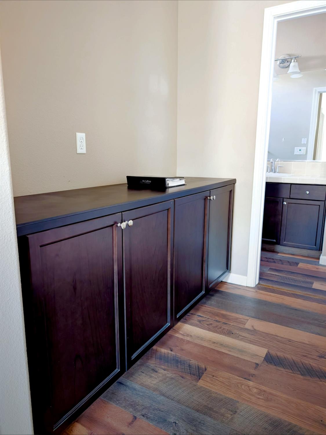 3492 Hampton Way Clovis, CA 93619 - Photo 29 of 58 Upstairs cabinets (linen cabinet0