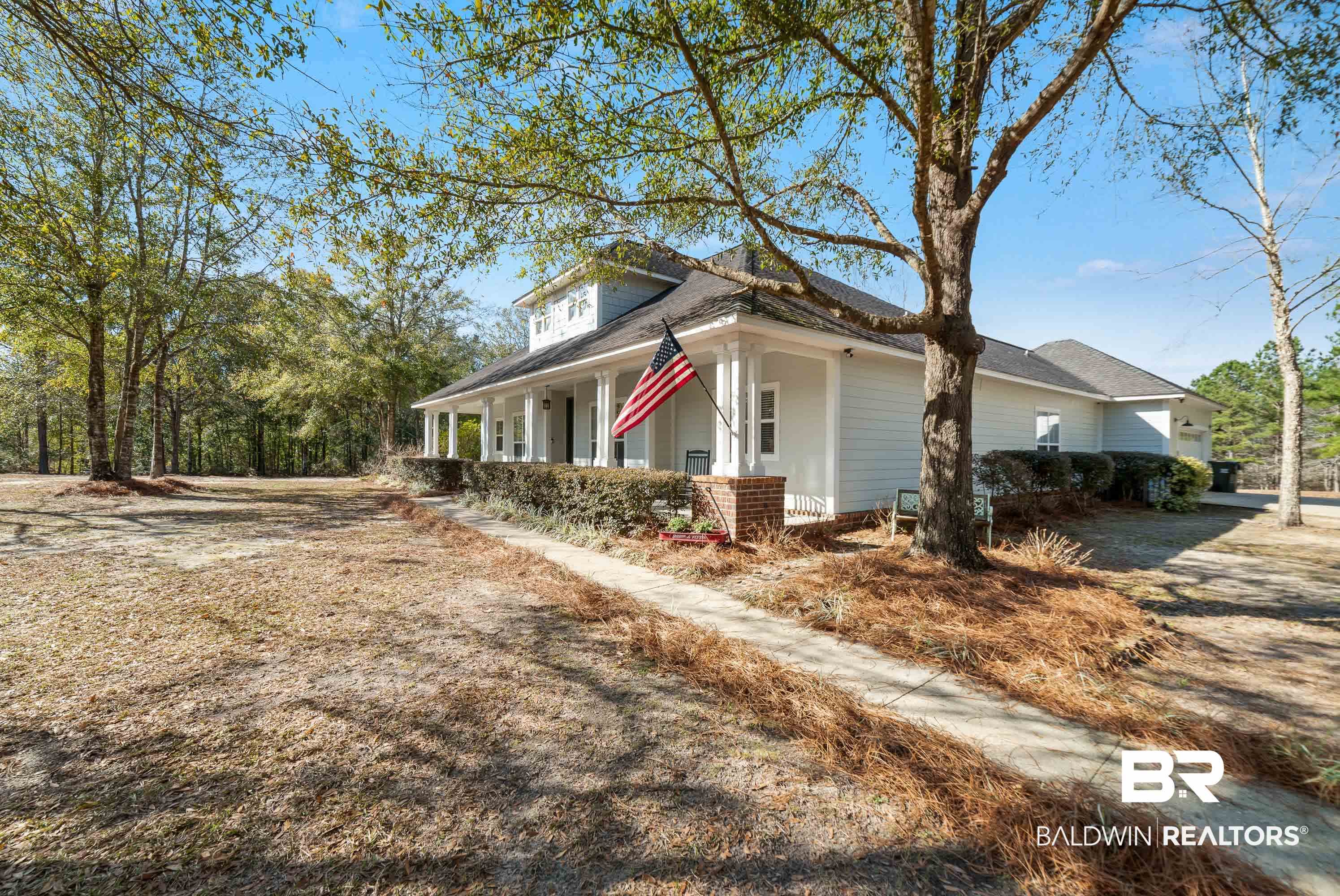 7875 Bromley Road Bay Minette, AL 36507 - Photo 2 of 39 beautiful drone footage of front of home