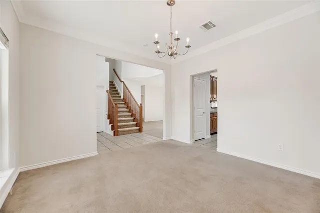 en view interior of a house with stairs and stairs