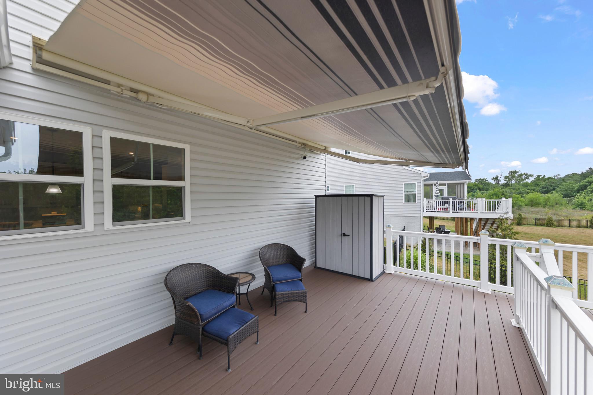 109 Decatur Circle Stephens City, VA 22655 - Photo 17 of 79 Right side of Rear Deck, Porch with retractable