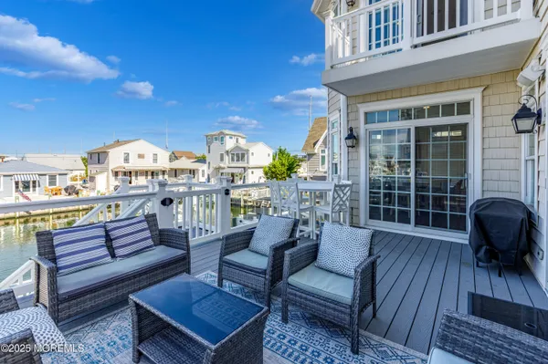 a view of a chairs in a patio