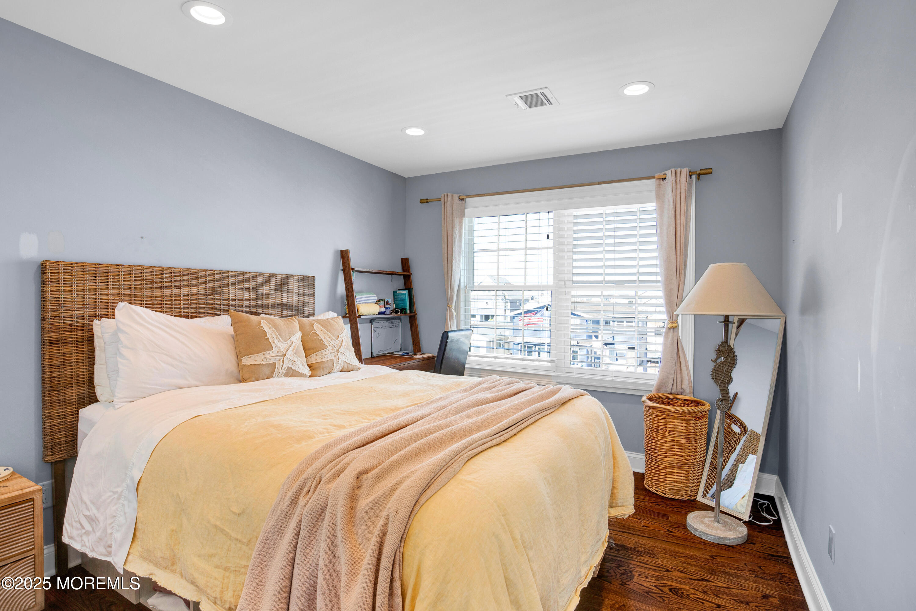 206 North Lagoon Road, Unit SUMMER 2026 Lavallette, NJ 08735 - Photo 39 of 50 a bedroom with a bed and a window