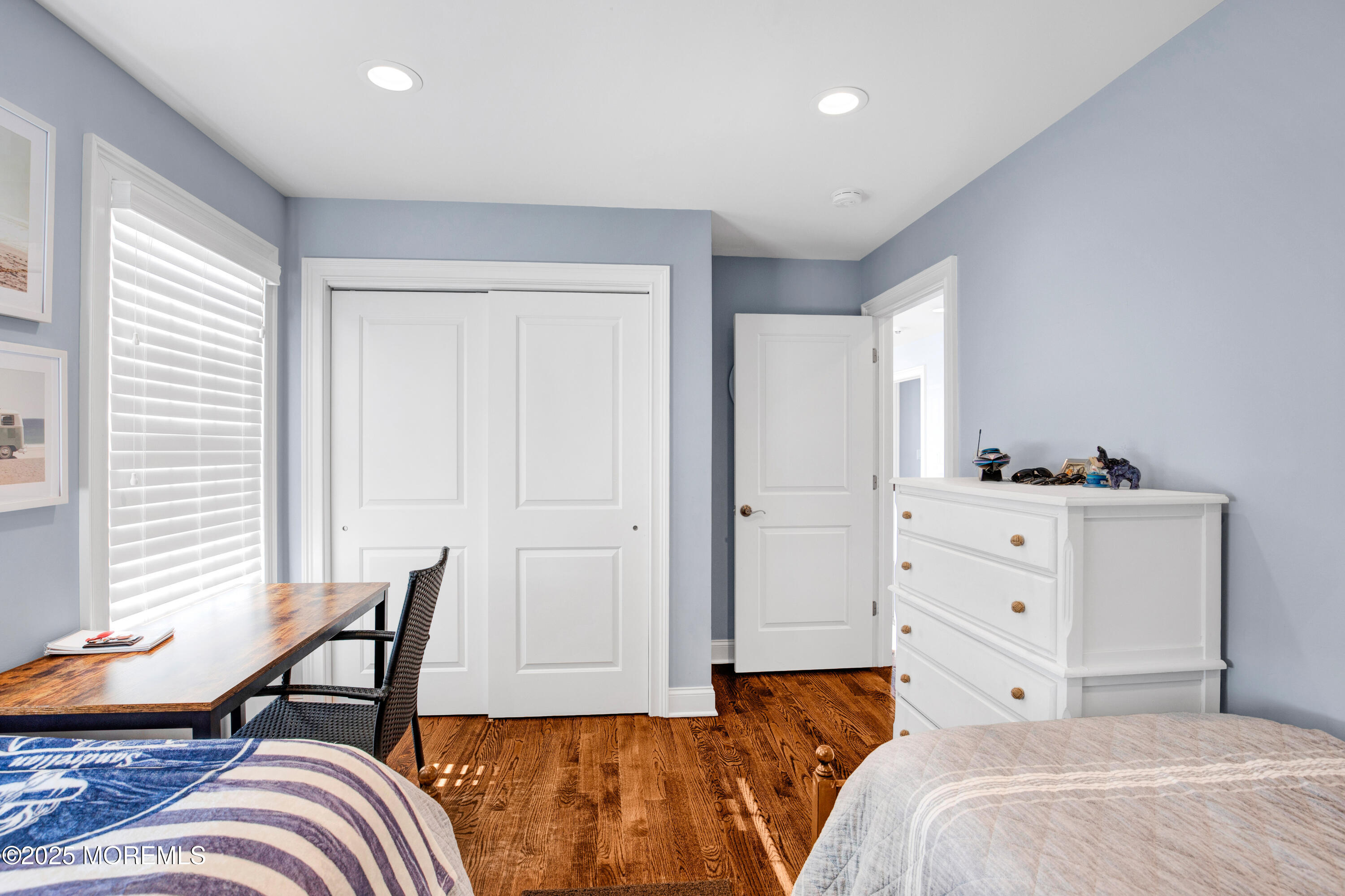 206 North Lagoon Road, Unit SUMMER 2026 Lavallette, NJ 08735 - Photo 42 of 50 a bedroom with a bed and a window