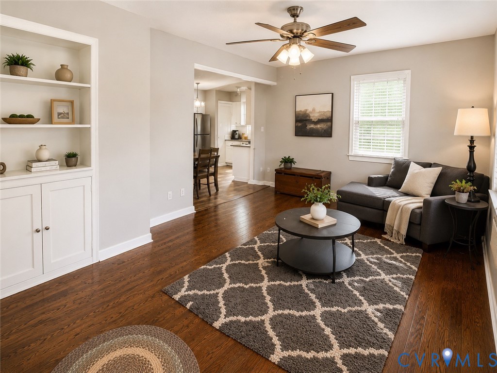 6316 Derwent Road Richmond, VA 23225 - Photo 2 of 10 Living area featuring rich wood-finish flooring, r