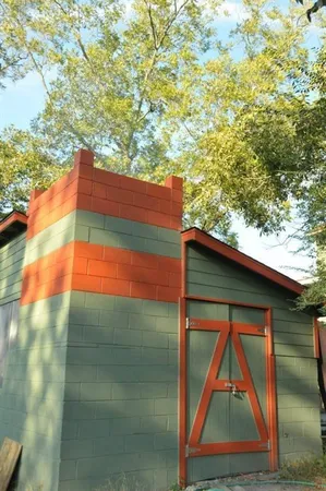 a backyard of a house