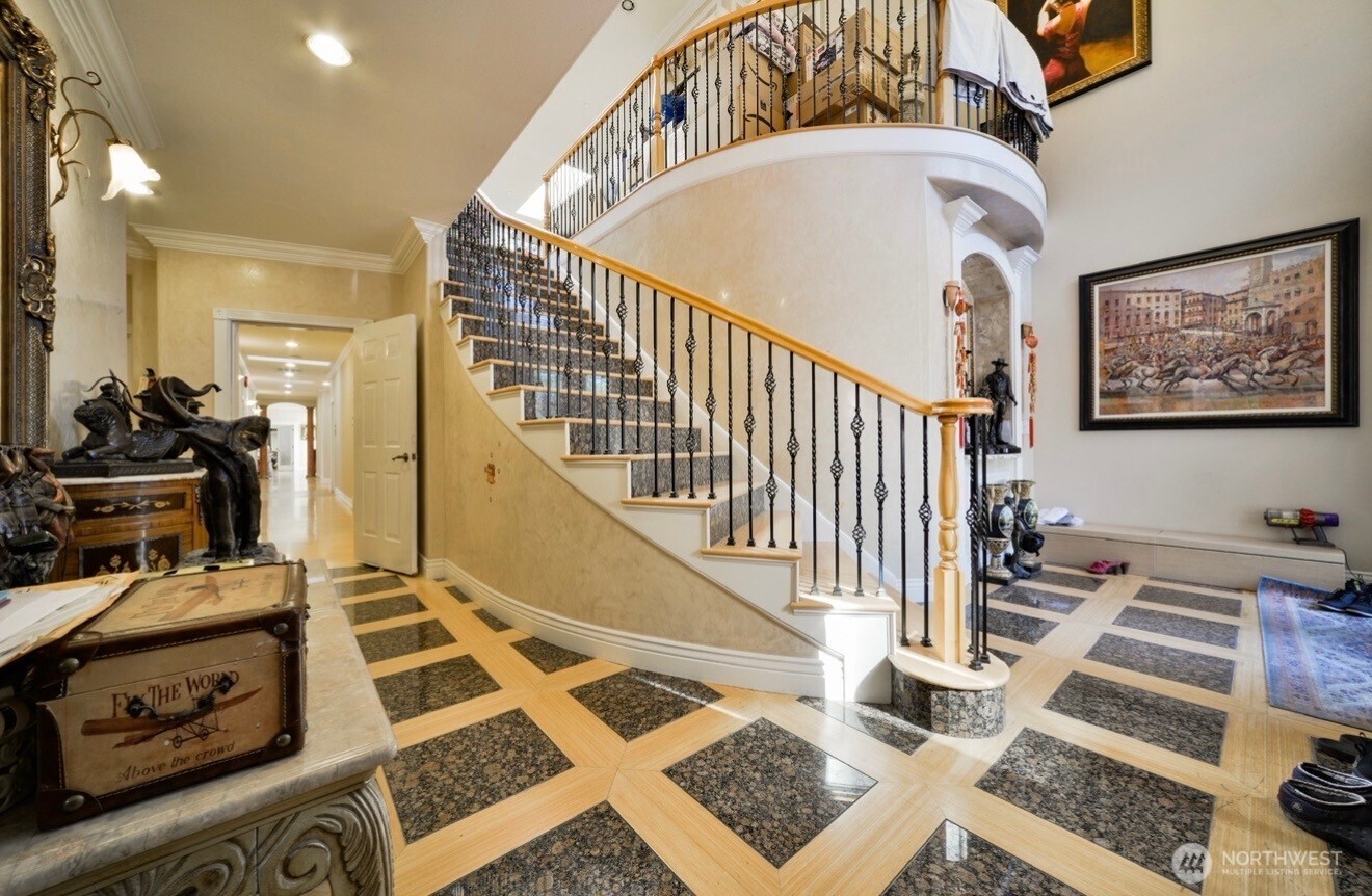 0 124th Kirkland, WA 98034 - Photo 2 of 10 a view of a balcony with furniture and staircase