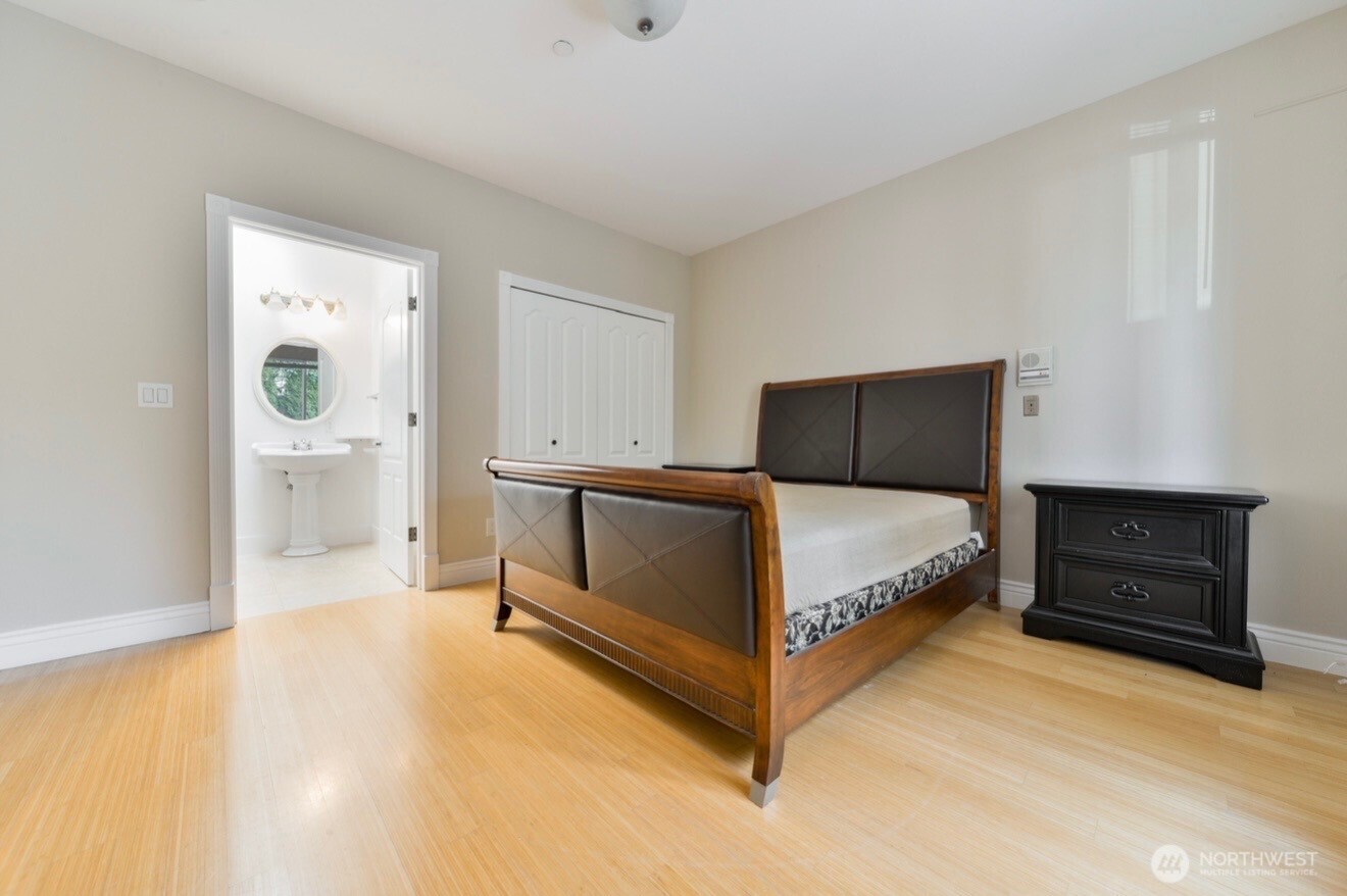 0 124th Kirkland, WA 98034 - Photo 5 of 10 a bedroom with a bed and a view of kitchen