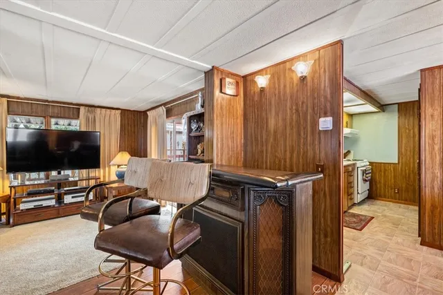 a very nice looking dining room with a table and chairs
