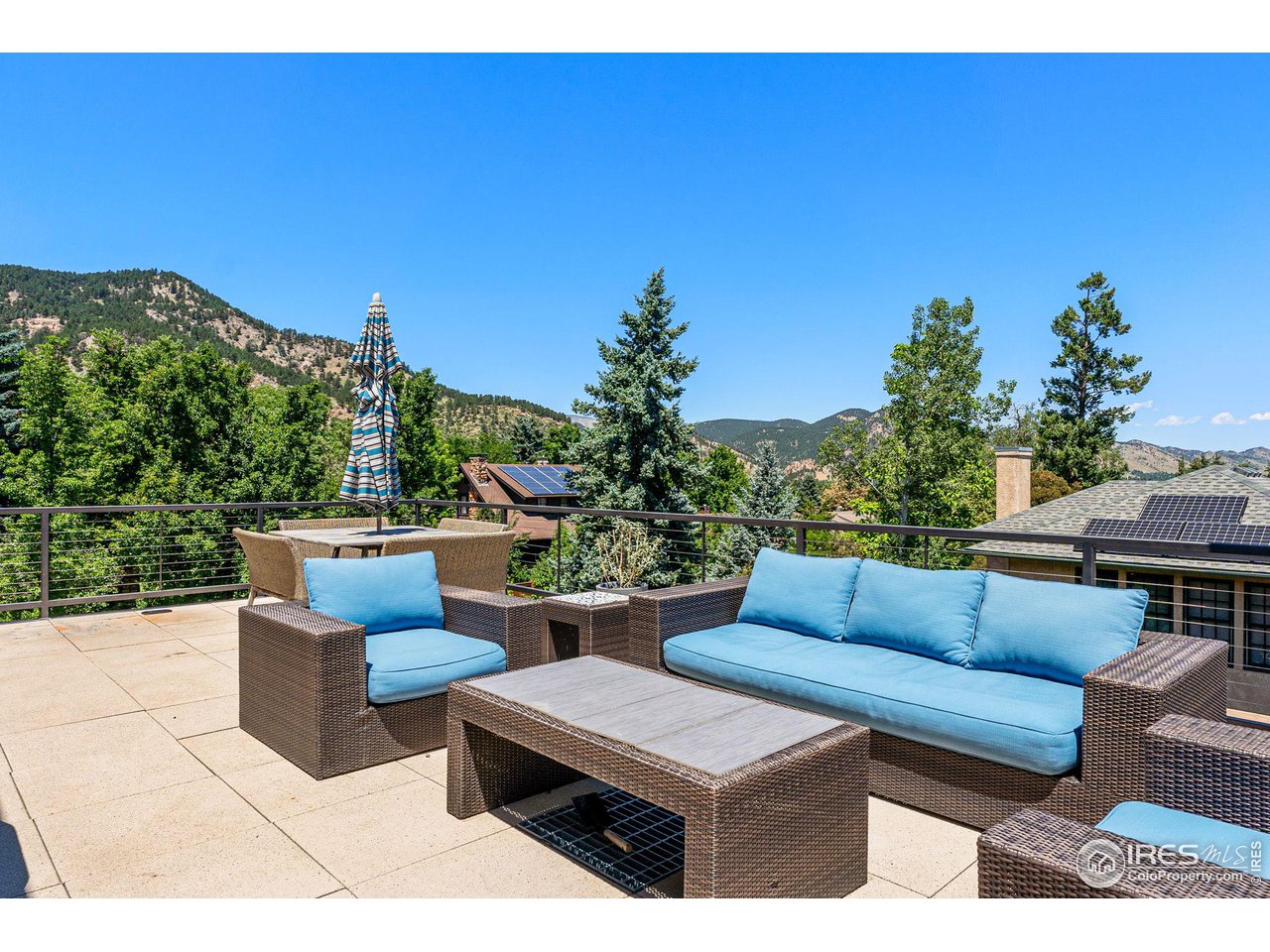 909 Baseline Road Boulder, CO 80302 - Photo 25 of 39 Large Balcony with Foothills views. Sunset photos to come!!