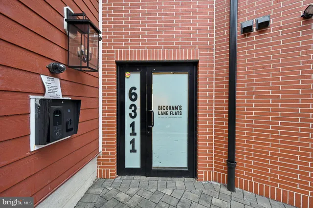 a view of front door of house