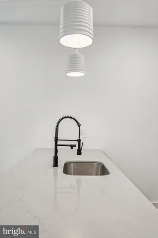 a close view of sink and tap