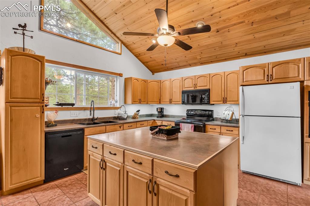 209 Rosewood Road Westcliffe, CO 81252 - Photo 12 of 49 Beautiful cabinets, and a center island