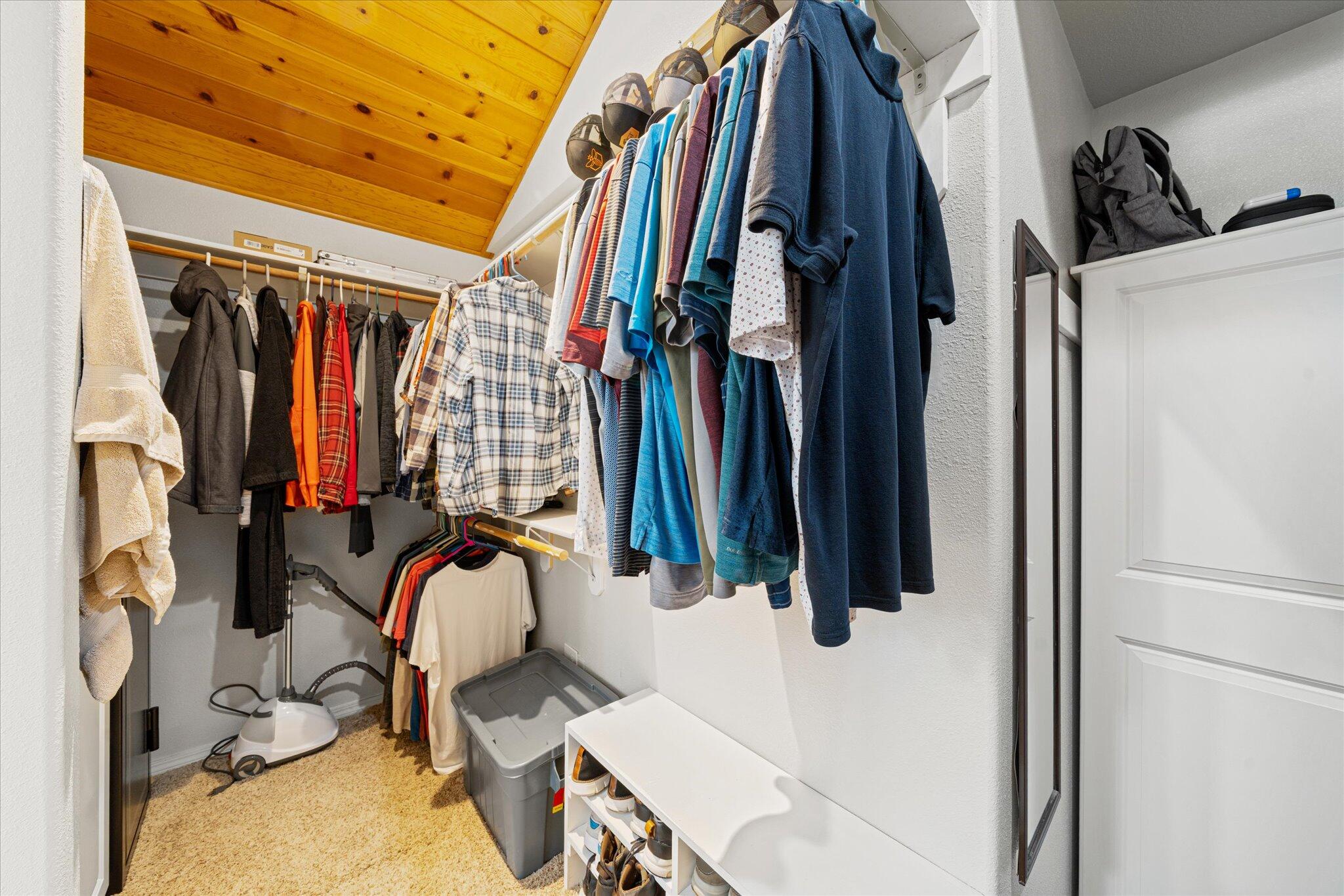 10190 Oak Run Road Oak Run, CA 96069 - Photo 31 of 81 a view of walk in closet with clothes and shoes
