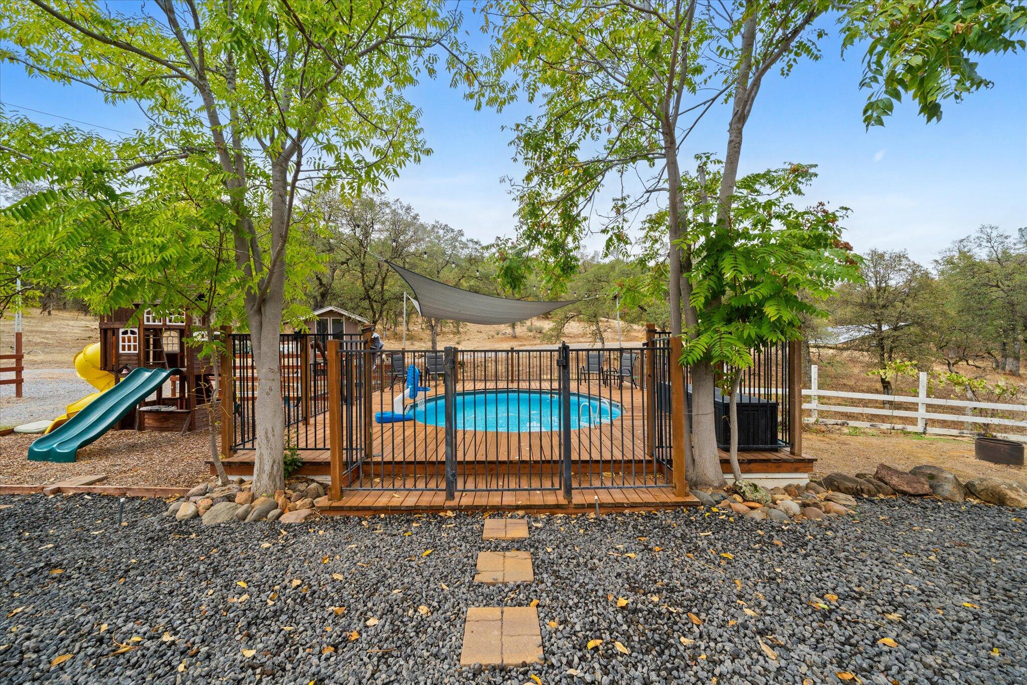 10190 Oak Run Road Oak Run, CA 96069 - Photo 60 of 81 a view of outdoor space with deck and trees