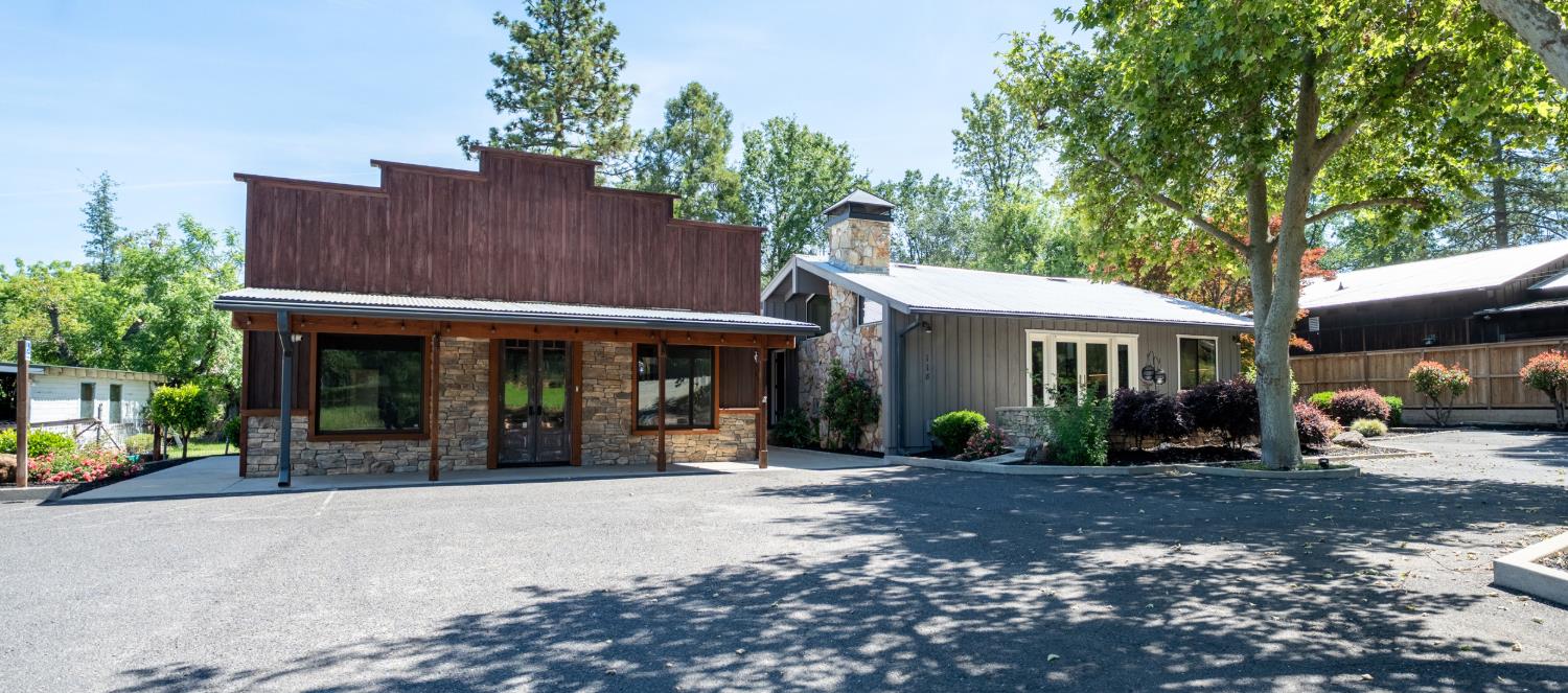 a view of a house with a outdoor space