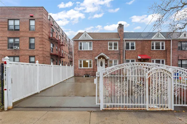 a view of a large building with a street view