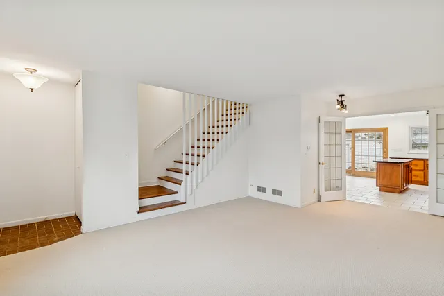 a view of an empty room