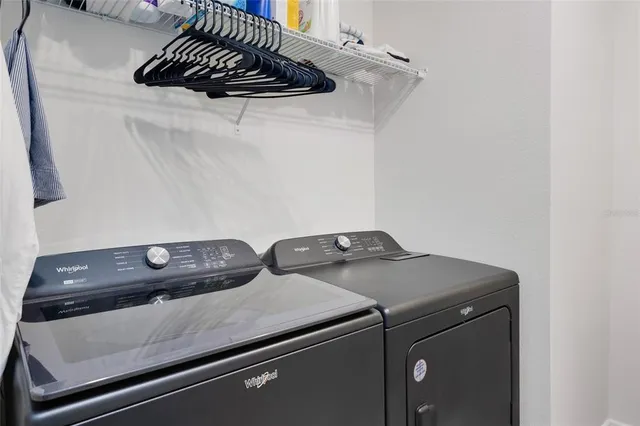 a close view of utility room