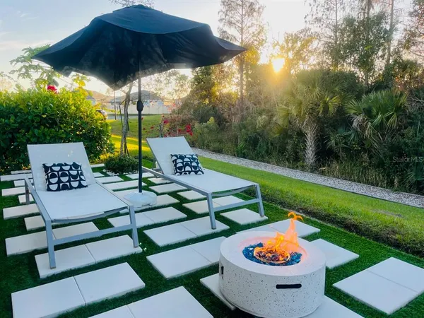 a view of outdoor space and patio