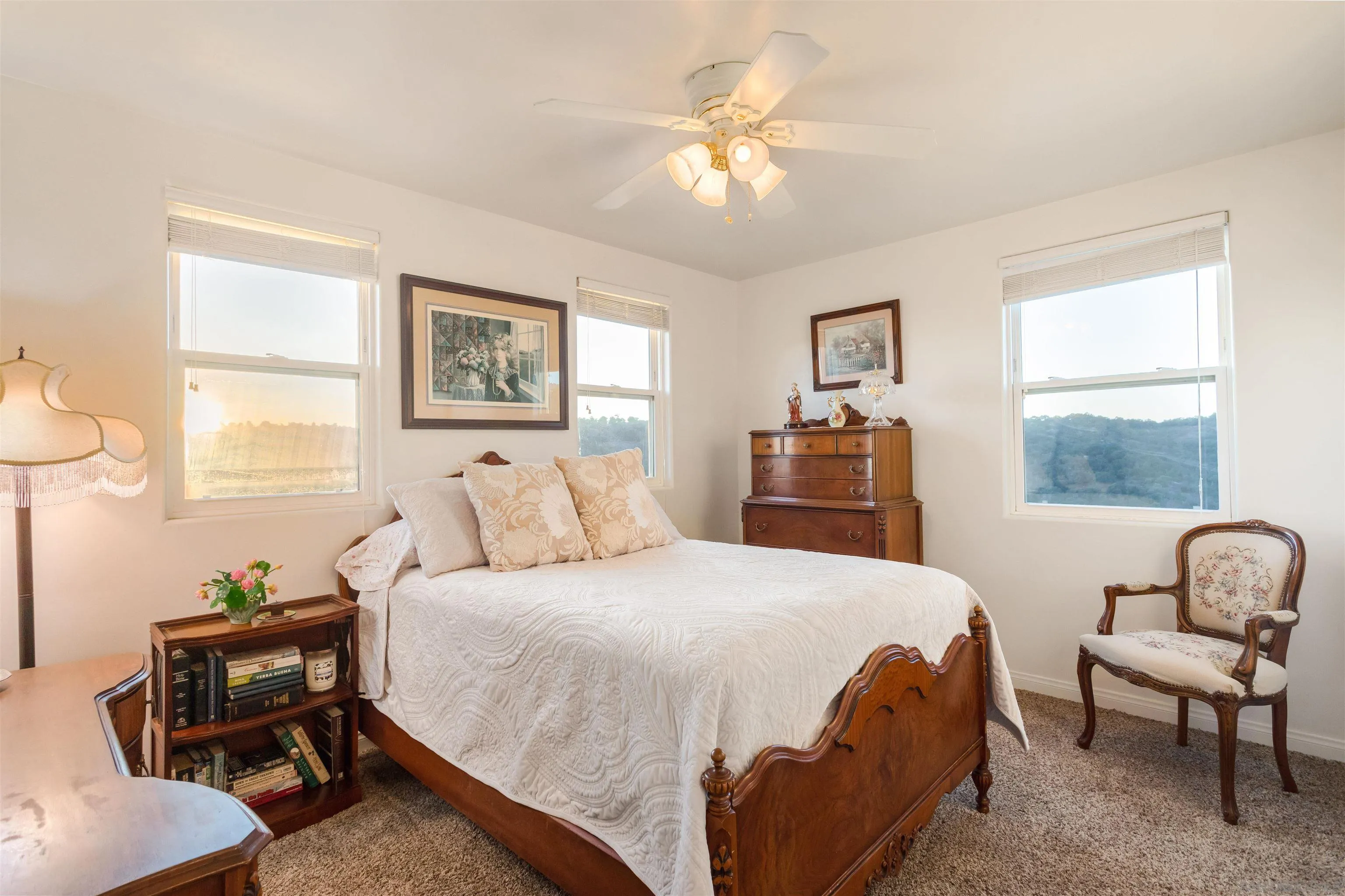 1210 Lakedale Road Santa Ysabel, CA 92070 - Photo 32 of 67 a bedroom with a bed and a chair