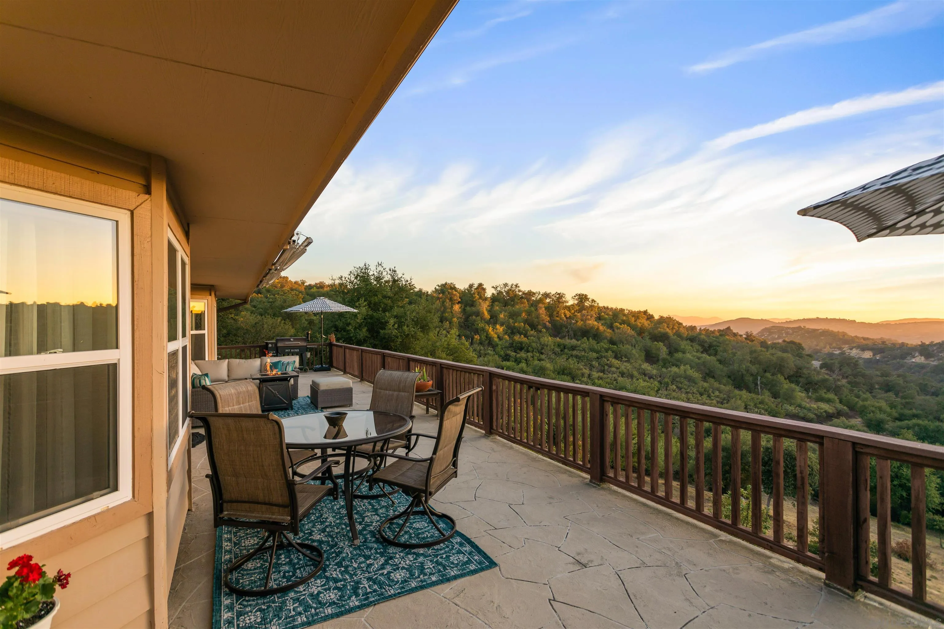 1210 Lakedale Road Santa Ysabel, CA 92070 - Photo 40 of 67 a view of a chairs and table in patio