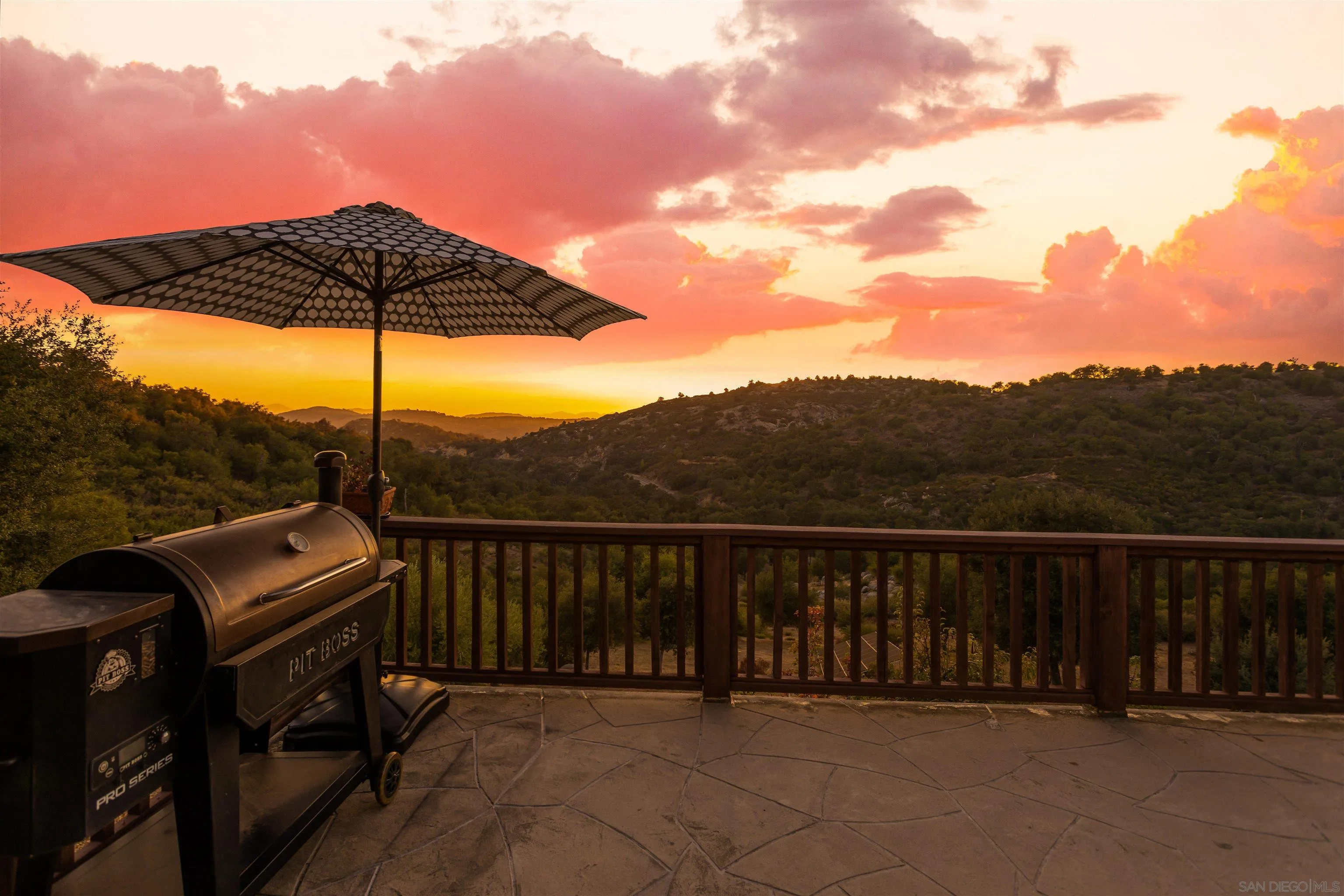 1210 Lakedale Road Santa Ysabel, CA 92070 - Photo 44 of 67 a view of a terrace with a yard