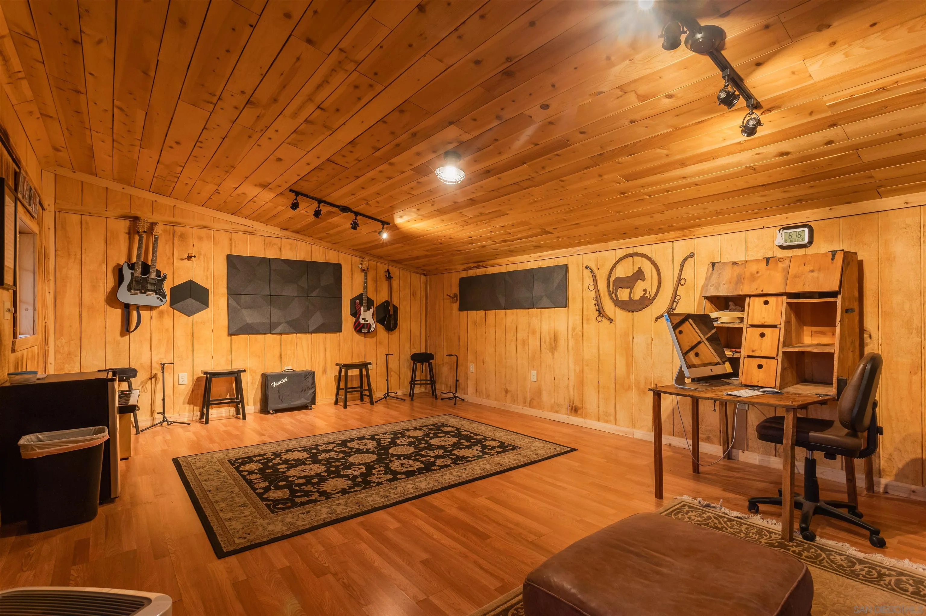 1210 Lakedale Road Santa Ysabel, CA 92070 - Photo 56 of 67 a bedroom with furniture and wooden floor