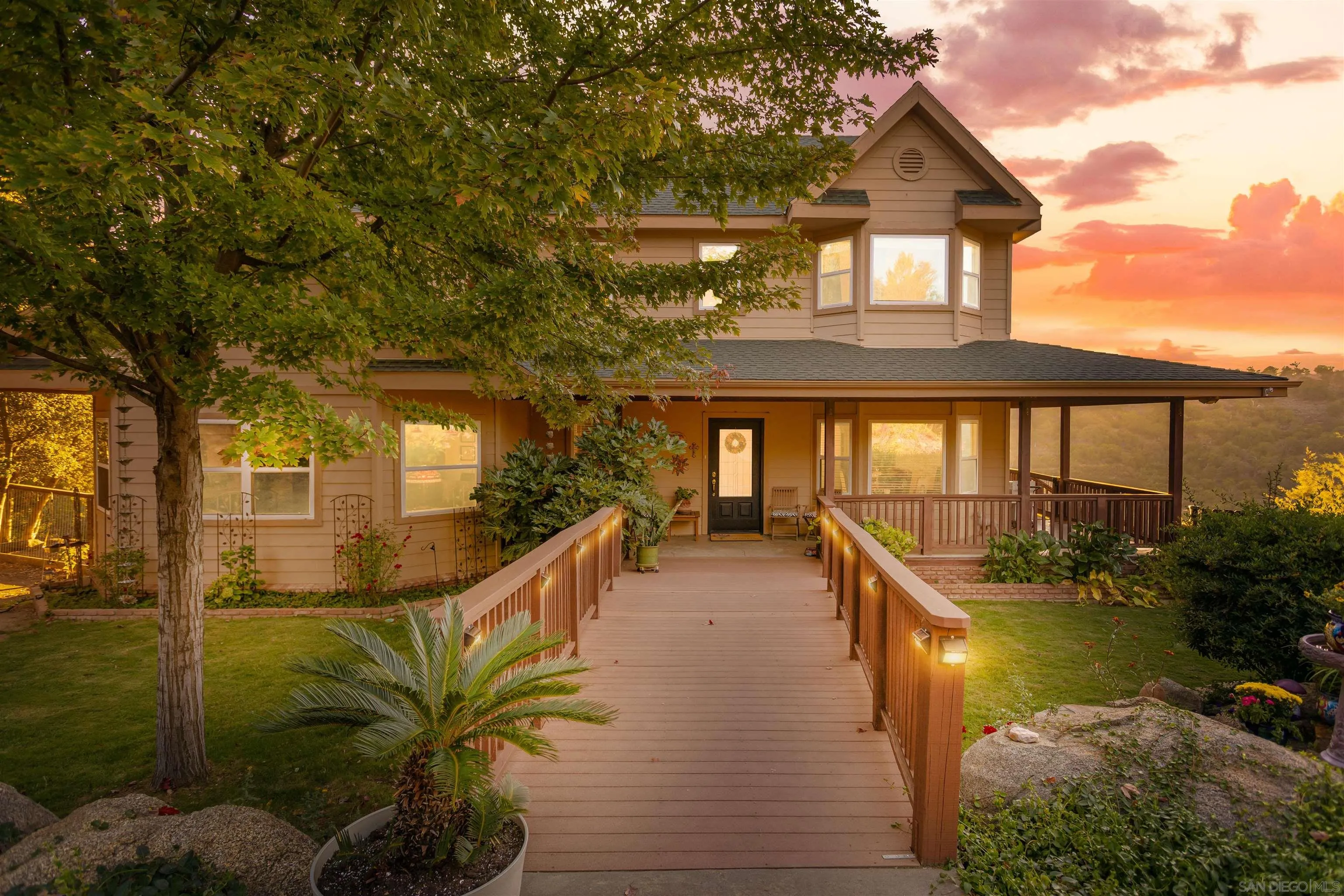 1210 Lakedale Road Santa Ysabel, CA 92070 - Photo 67 of 67 a view of a house with swimming pool