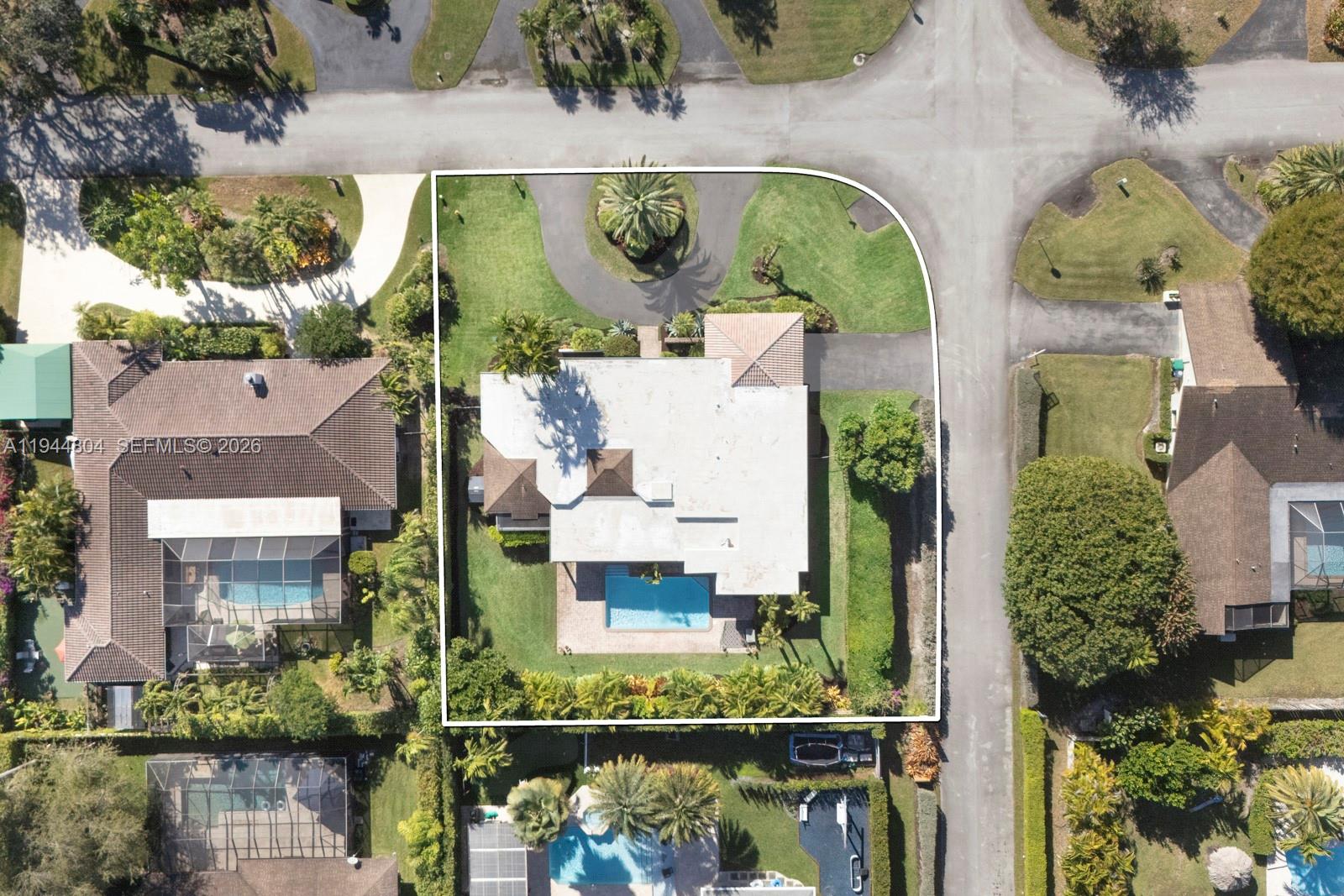 10281 Southwest 125th Street Miami, FL 33176 - Photo 45 of 45 an aerial view of a house with a garden