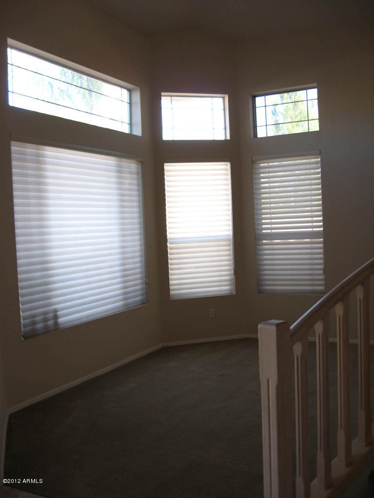 Living Room w/custom drapes