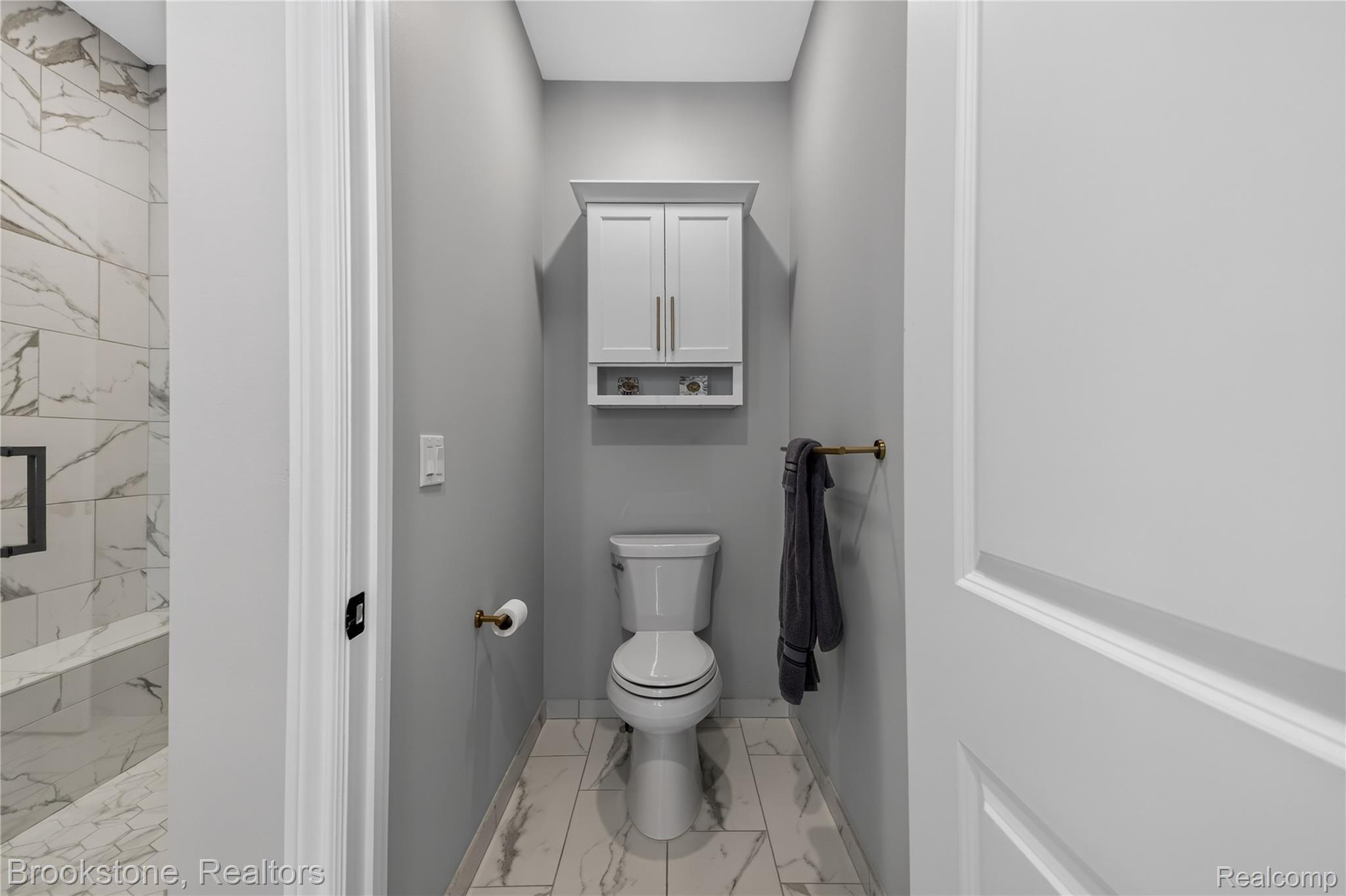 2167 Sanctuary Court Rochester, MI 48309 - Photo 52 of 68 Contemporary bathroom featuring light gray walls and white trim