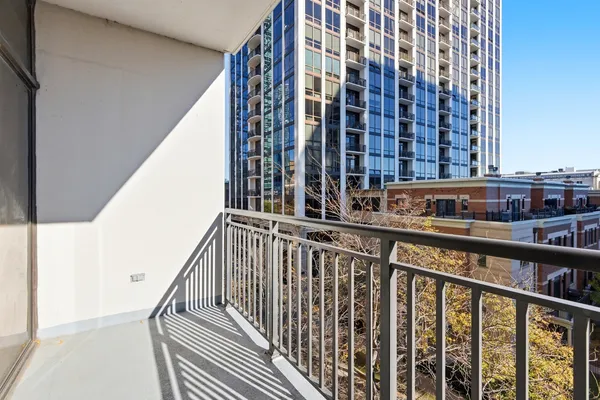 a view of a balcony