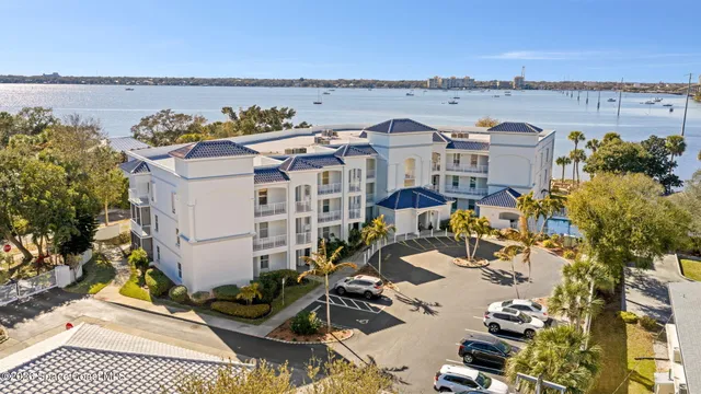 a view of a city with an ocean view