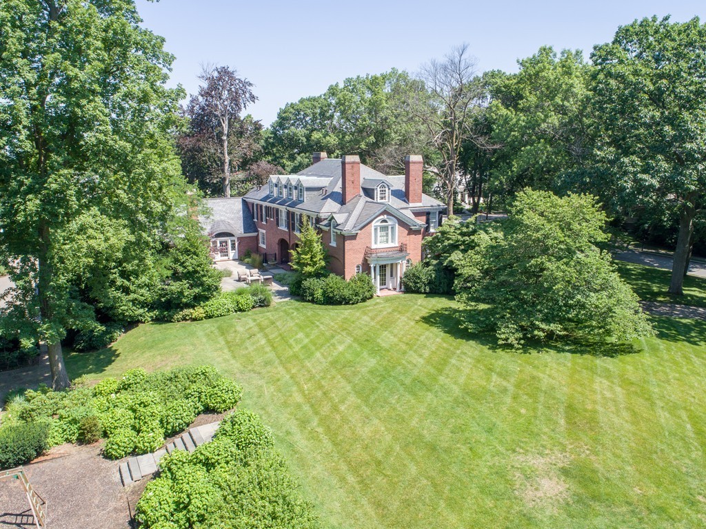 65 Lenox Street Newton, MA 02465 - Photo 12 of 16 an aerial view of residential houses with outdoor space and trees all around