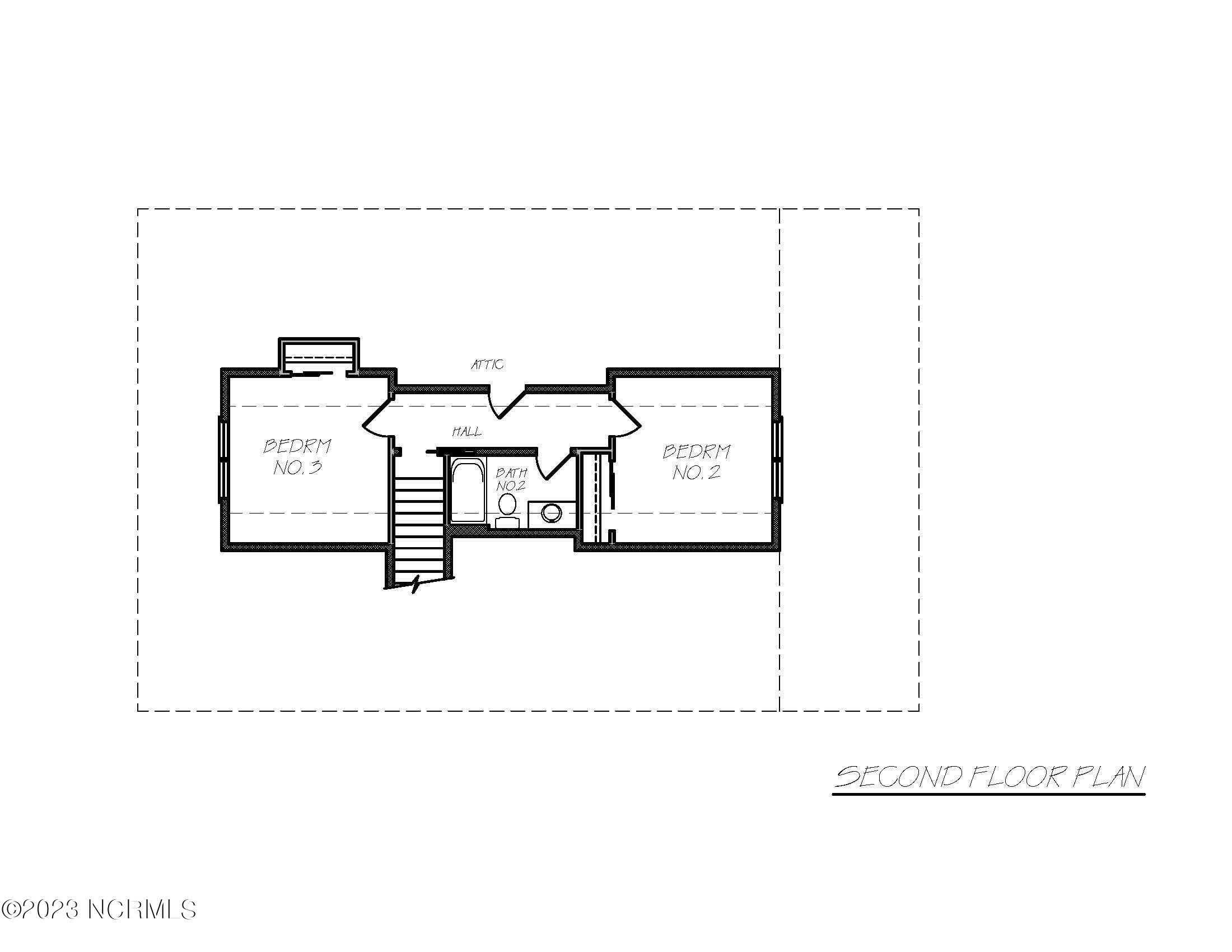 314 Anson Road Beaufort, NC 28516 - Photo 42 of 42 Floorplan-2nd Floor
