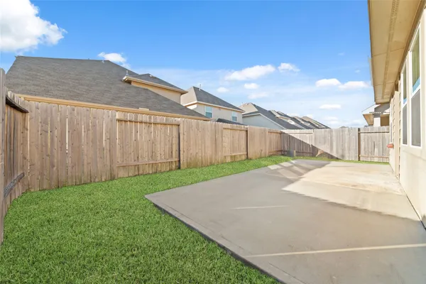 a backyard of a house