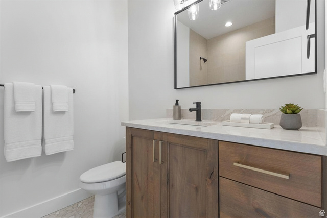 638 East Mountain Road North Ogden, UT 84414 - Photo 21 of 28 Full bathroom featuring vanity and a shower
