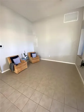 a room with a table and a chair