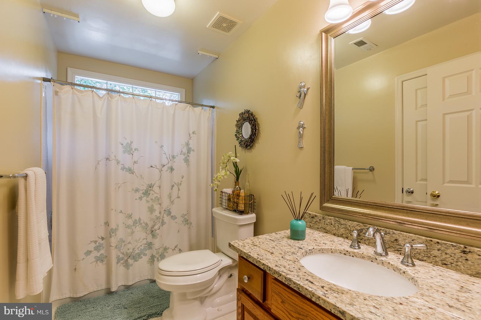12101 Coloriver Road Manassas, VA 20112 - Photo 29 of 30 a bathroom with a granite countertop sink toilet and shower