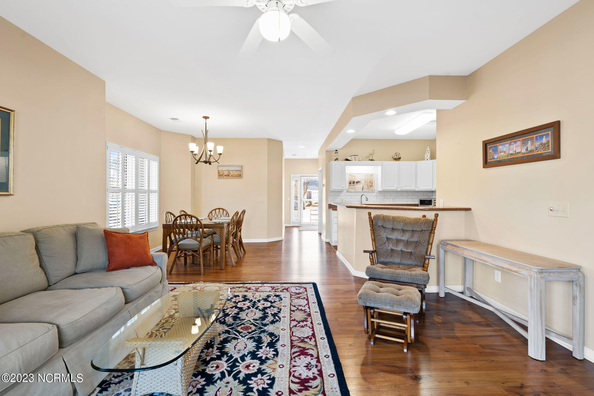 126 Rice Mill Circle, Unit 2 Sunset Beach, NC 28468 - Photo 8 of 90 Living Room view to front door