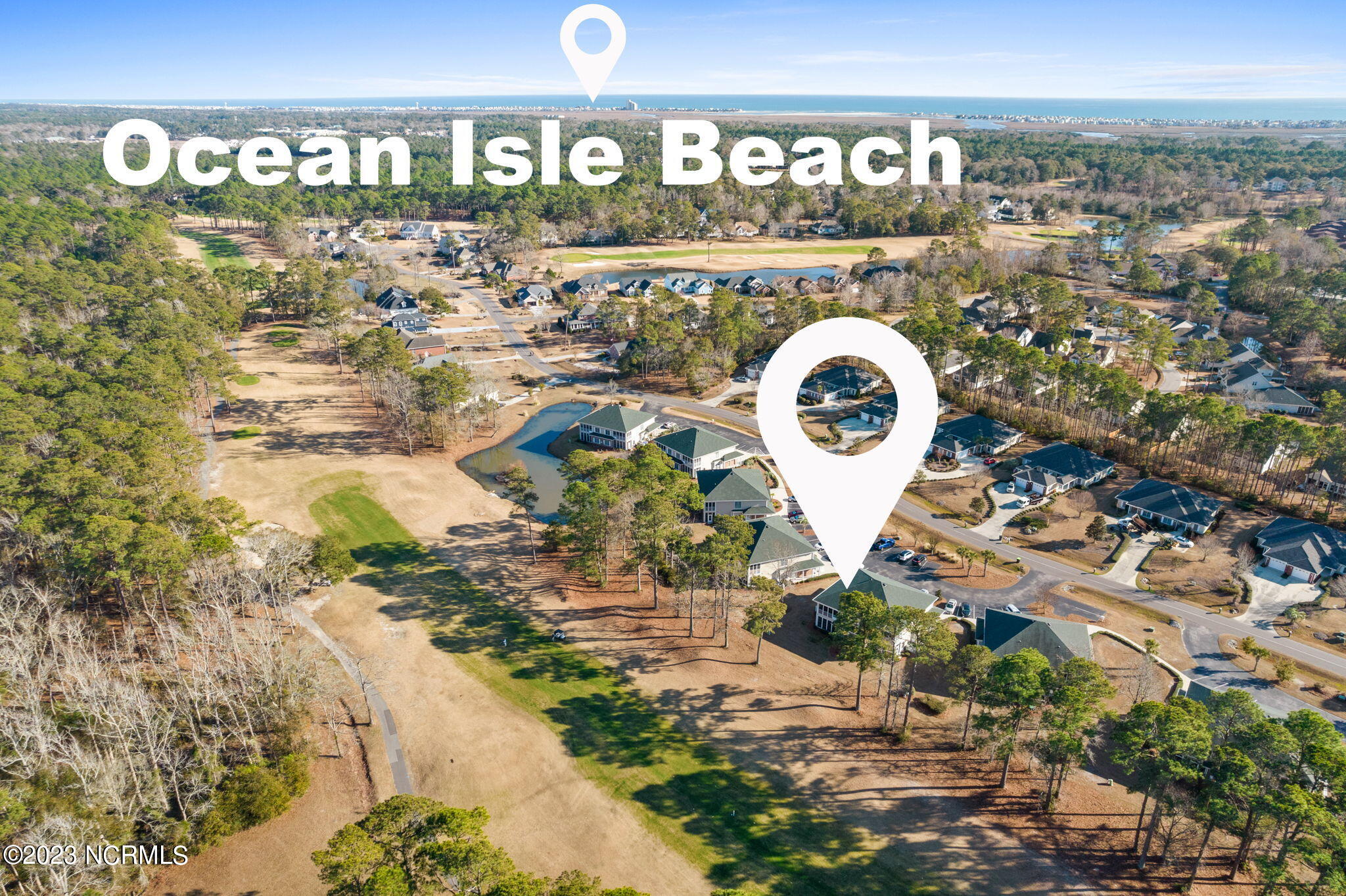 126 Rice Mill Circle, Unit 2 Sunset Beach, NC 28468 - Photo 89 of 90 aerial view