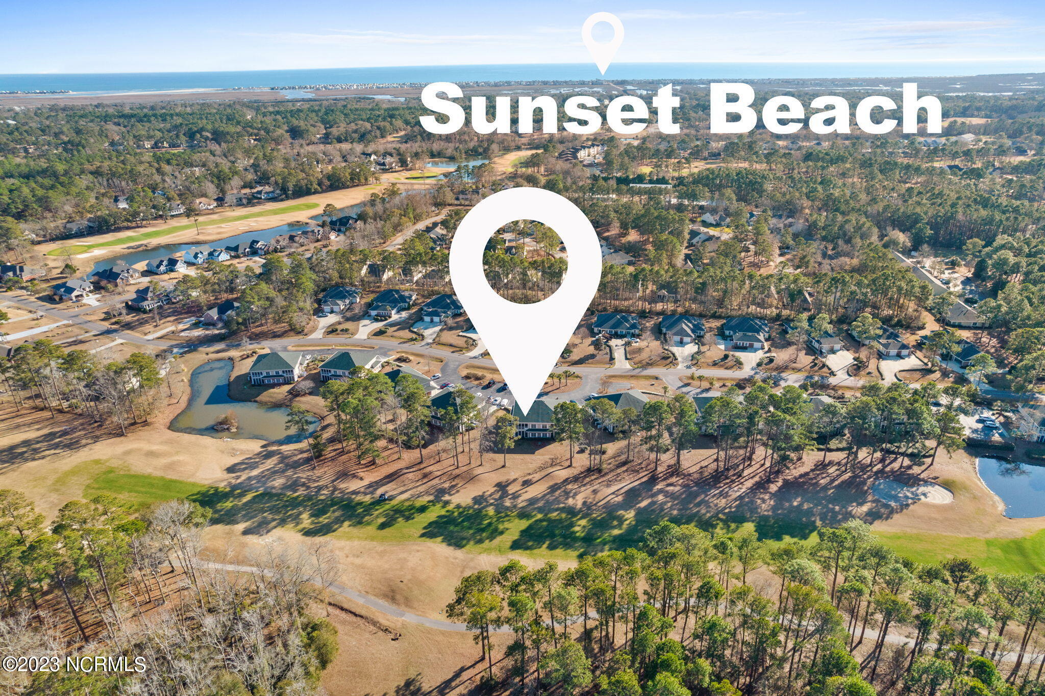 126 Rice Mill Circle, Unit 2 Sunset Beach, NC 28468 - Photo 90 of 90 aerial view