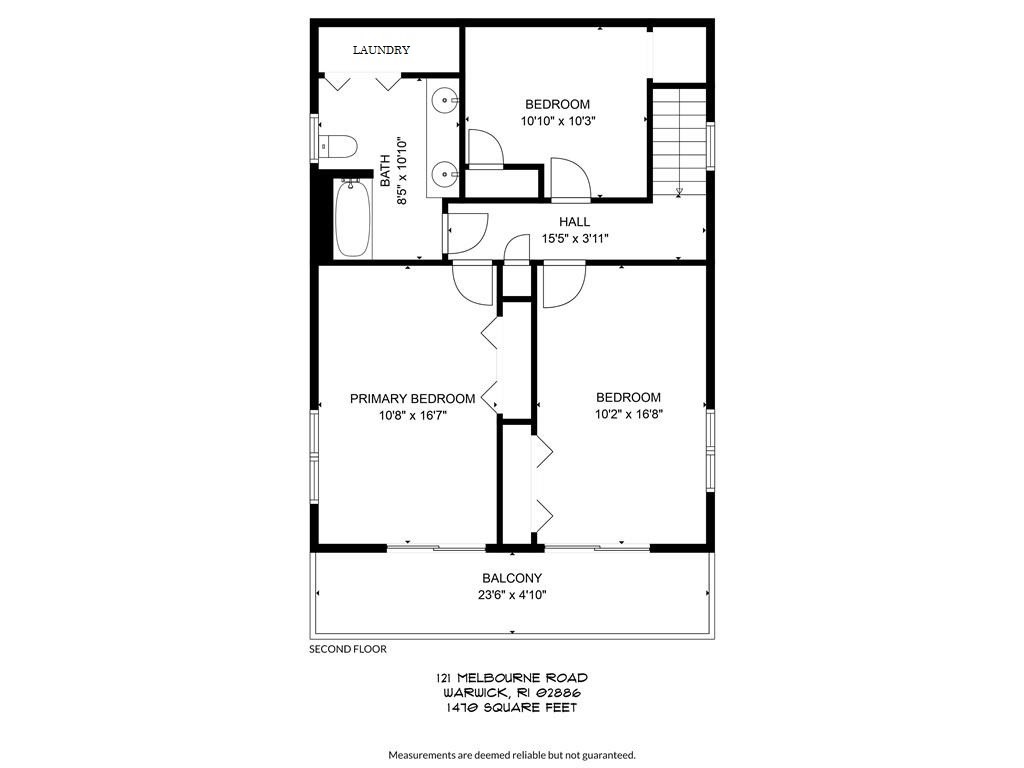 121 Melbourn Road Warwick, RI 02886 - Photo 36 of 36 Upper Level Floor Plans