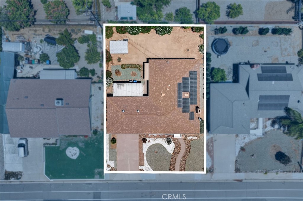 29078 Bradley Road Menifee, CA 92586 - Photo 7 of 42 with aerial view of a house with a garden