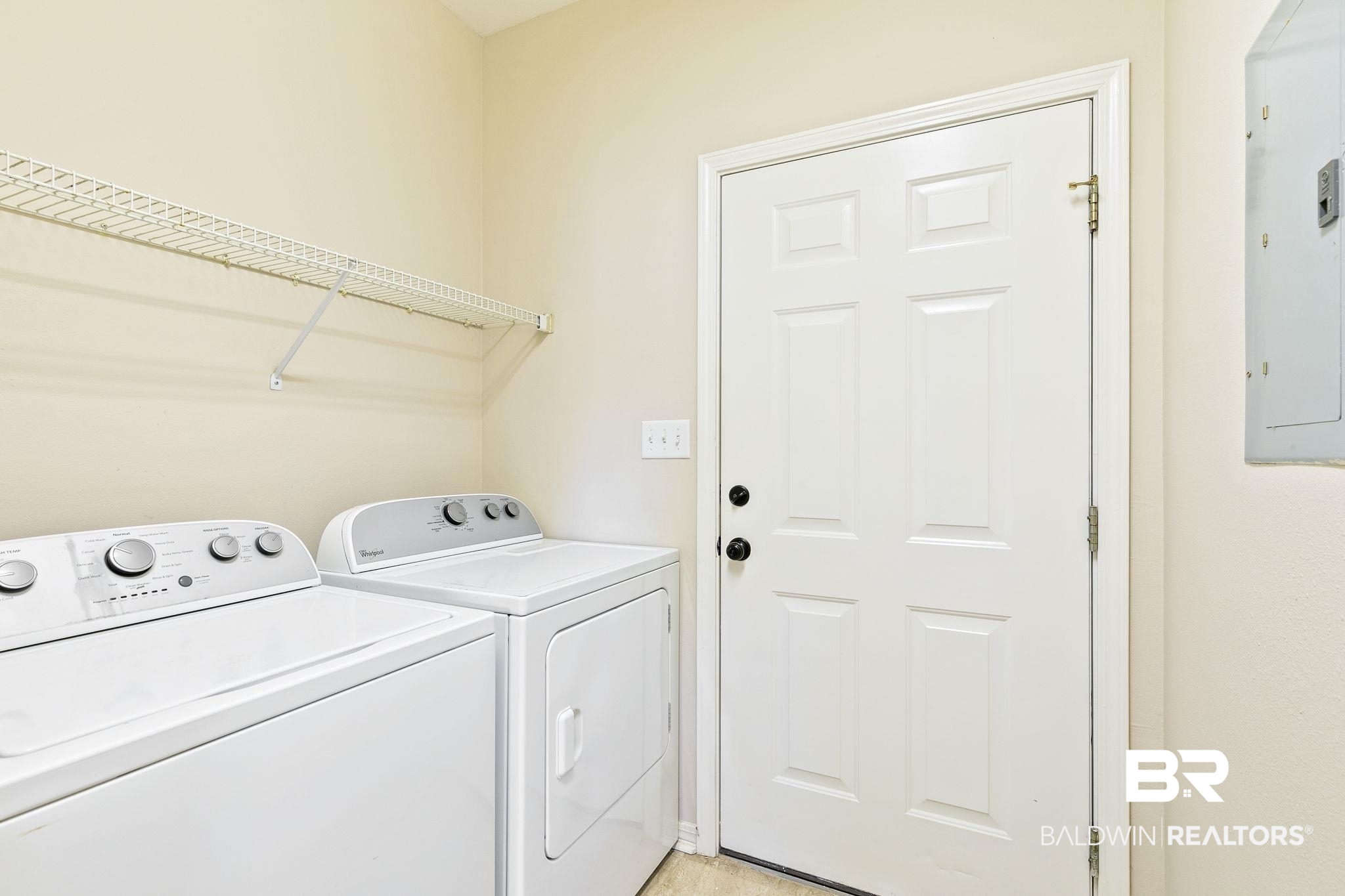 9631 Bay Meadows Avenue Fairhope, AL 36532 - Photo 29 of 49 Laundry area featuring washer and clothes dryer and electric panel