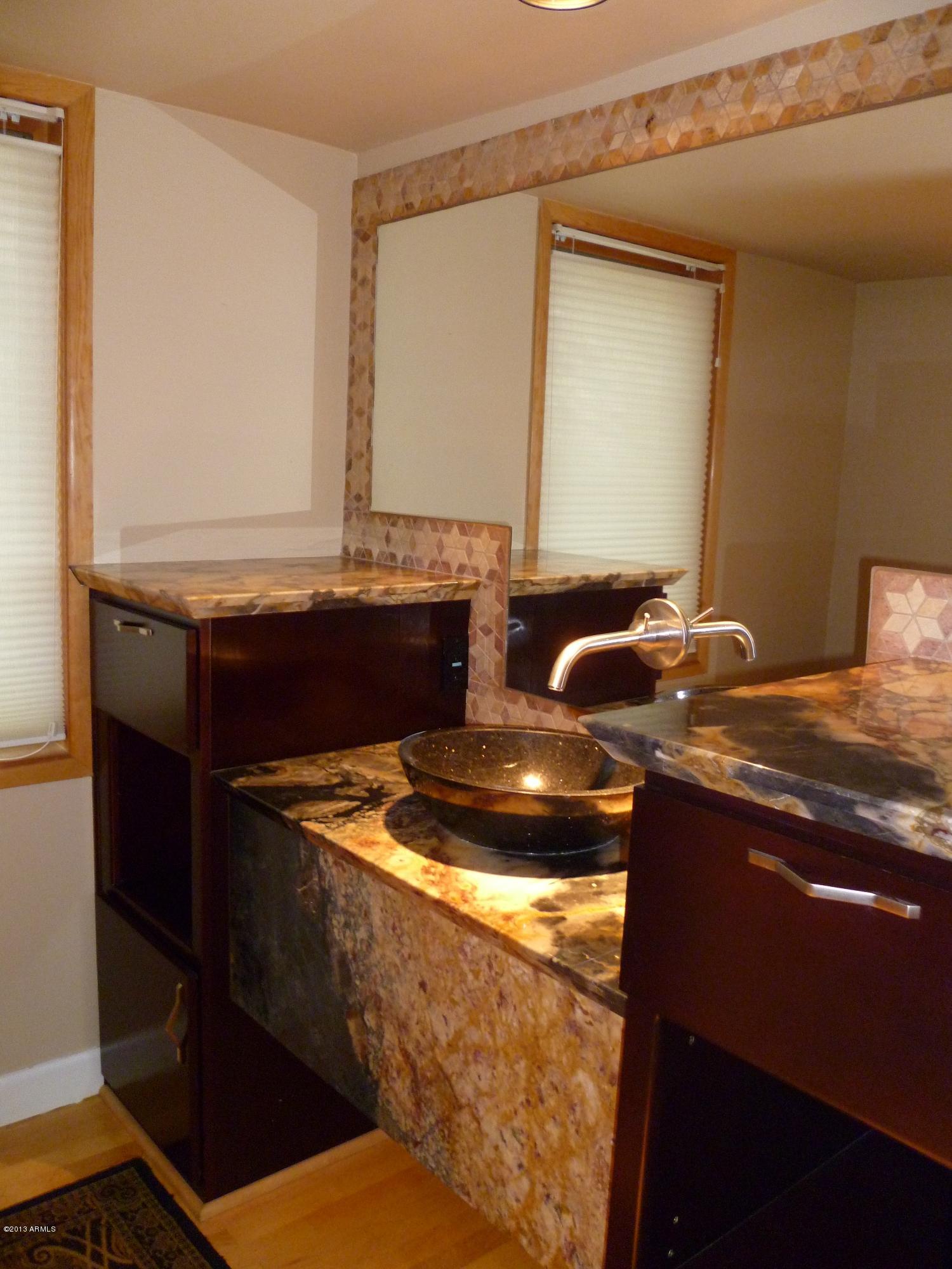 1912 East Mountain View Road Phoenix, AZ 85020 - Photo 61 of 81 3rd bathrm. w/ granite & cherry cabinets