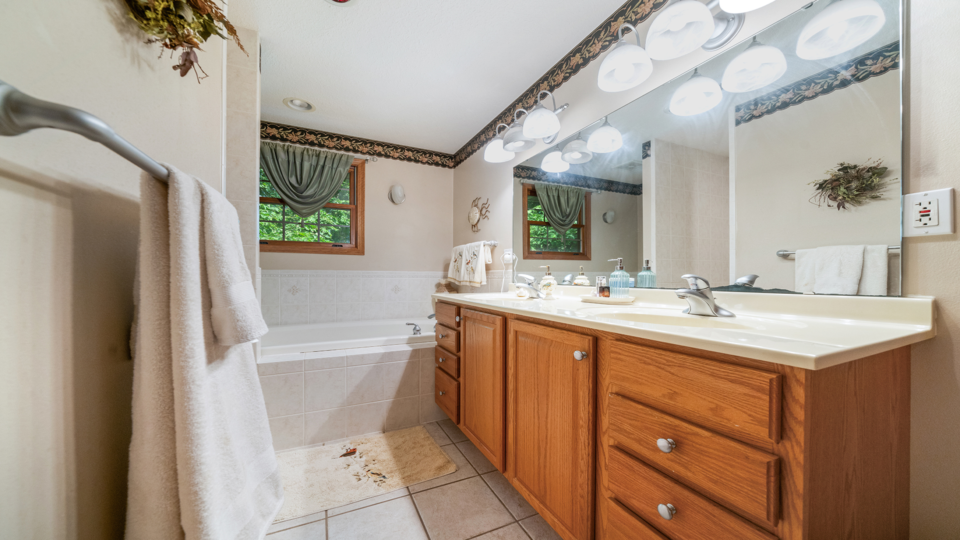 2162 Fawn Ridge Road Dixon, IL 61021 - Photo 34 of 53 a bathroom with a granite countertop sink toilet and shower