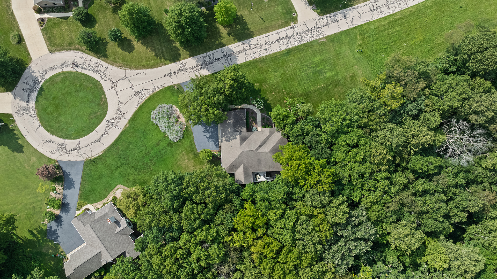 2162 Fawn Ridge Road Dixon, IL 61021 - Photo 5 of 53 an aerial view of a house with swimming pool and outdoor space