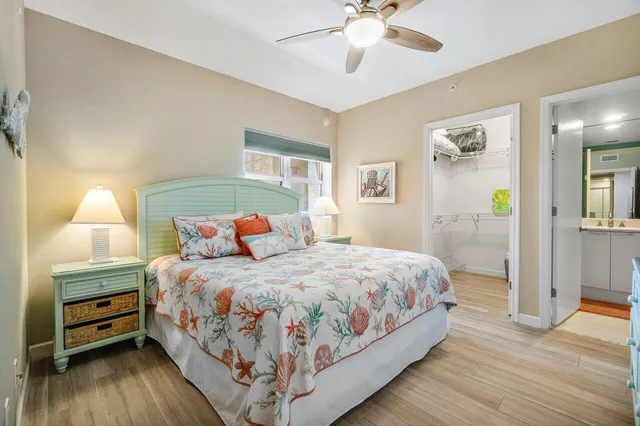 an aerial view of a house with a swimming pool