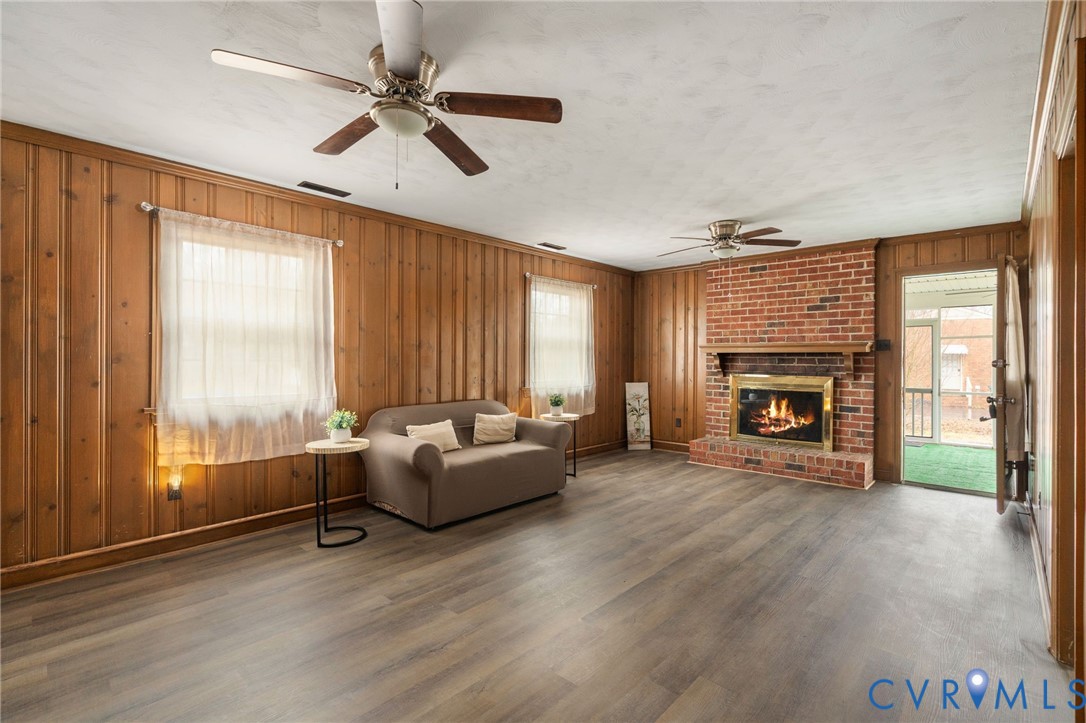 4206 Redbank Road Sandston, VA 23150 - Photo 6 of 25 *simulated fire has been added to the fireplace.